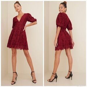 BARDOT KIRA MINI LACE DRESS
